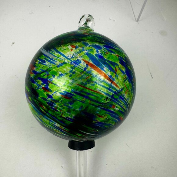 Hand Blown Glass Globe Hummingbird Feeders 4.5" D Studio Classic Multicolor - Picture 5 of 13